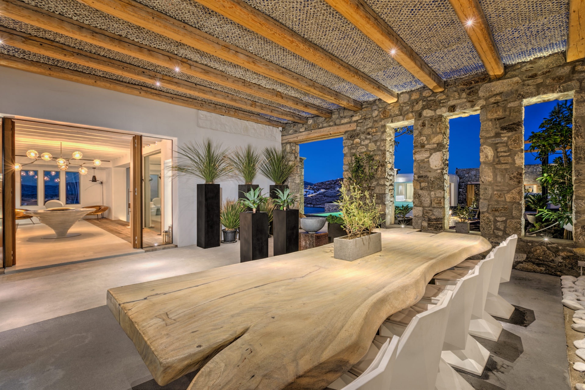 UltraLuxury Mykonos villa Tennis Court & SeaViews — photo 21