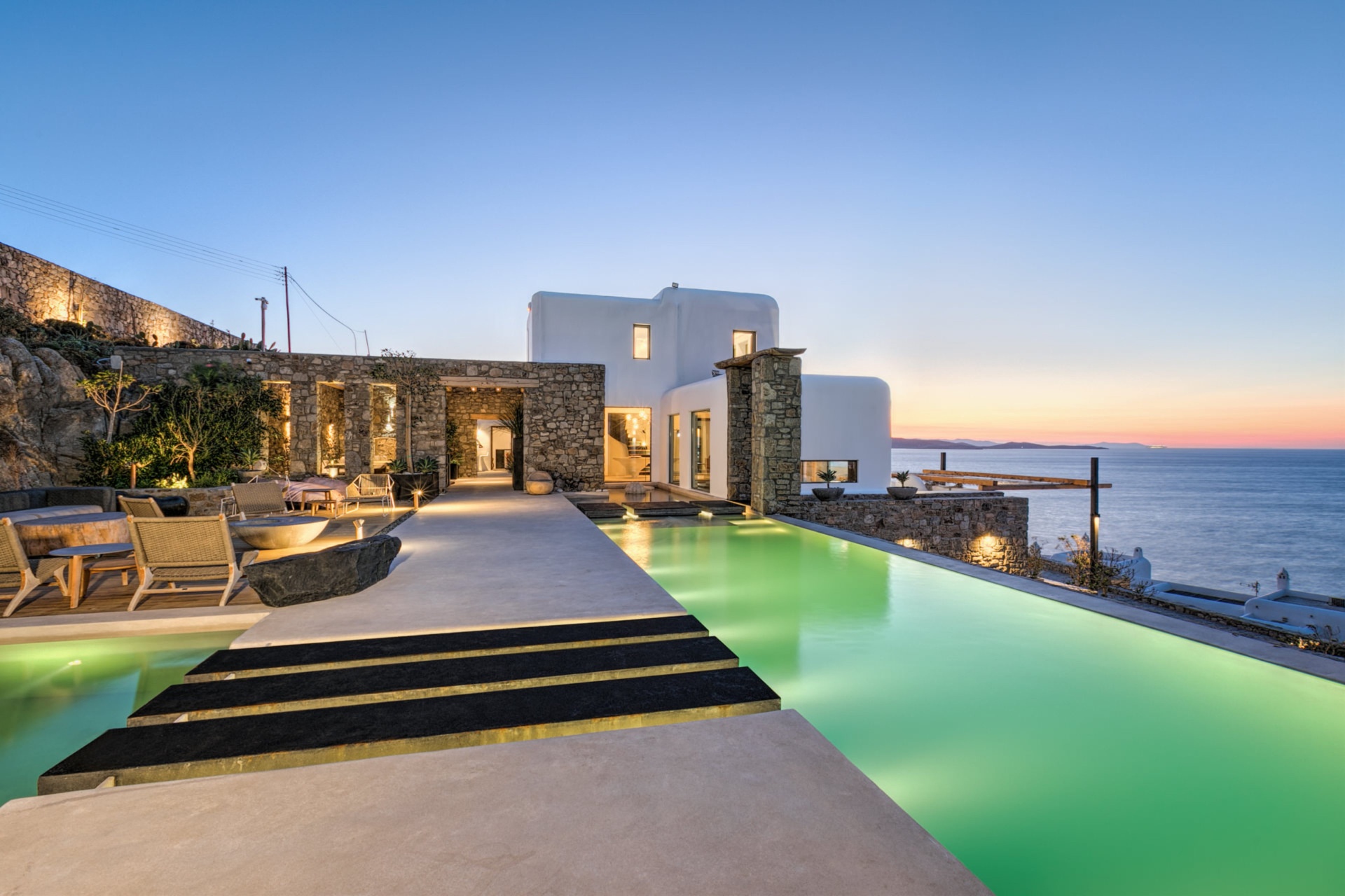 UltraLuxury Mykonos villa Tennis Court & SeaViews — photo 6