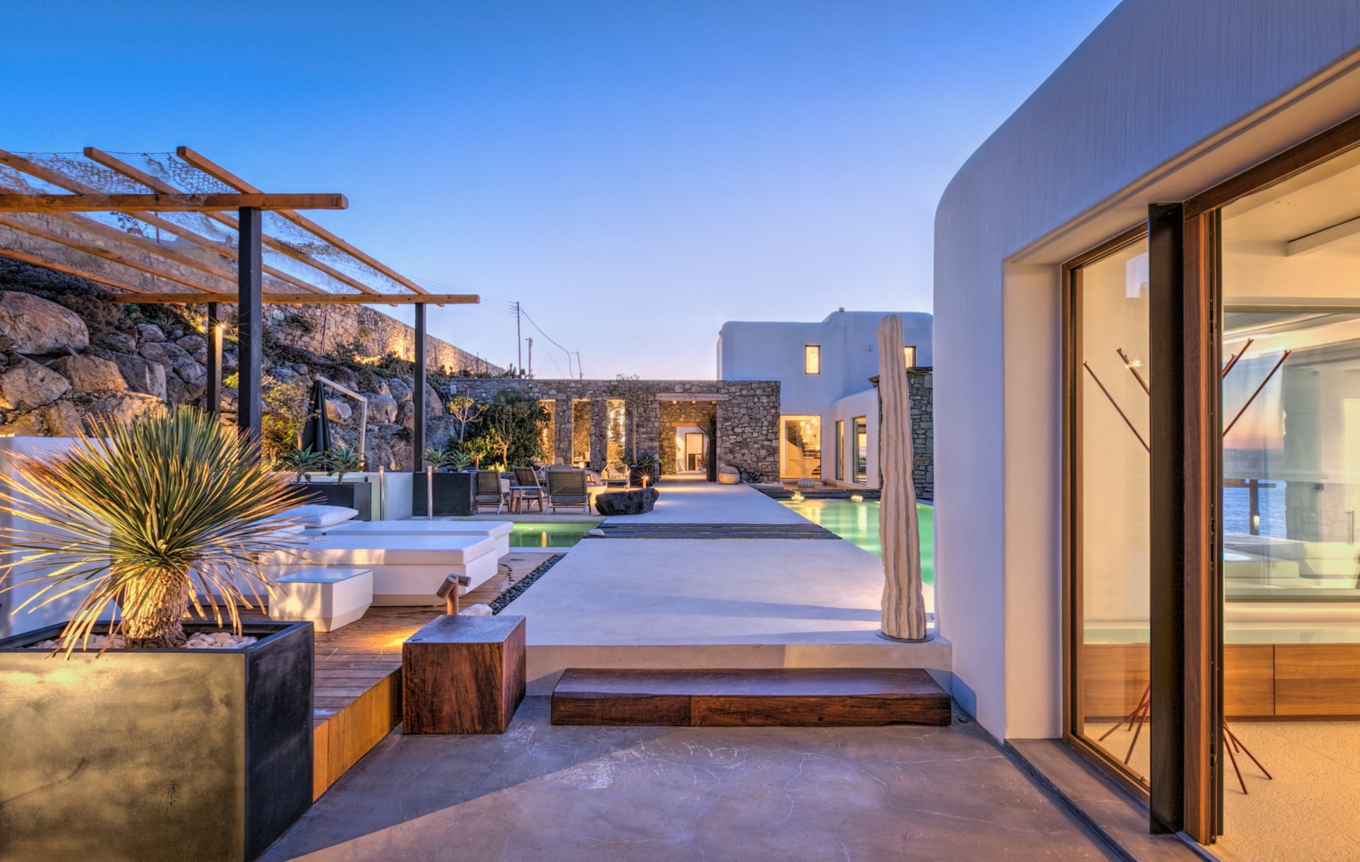 UltraLuxury Mykonos villa Tennis Court & SeaViews — photo 11