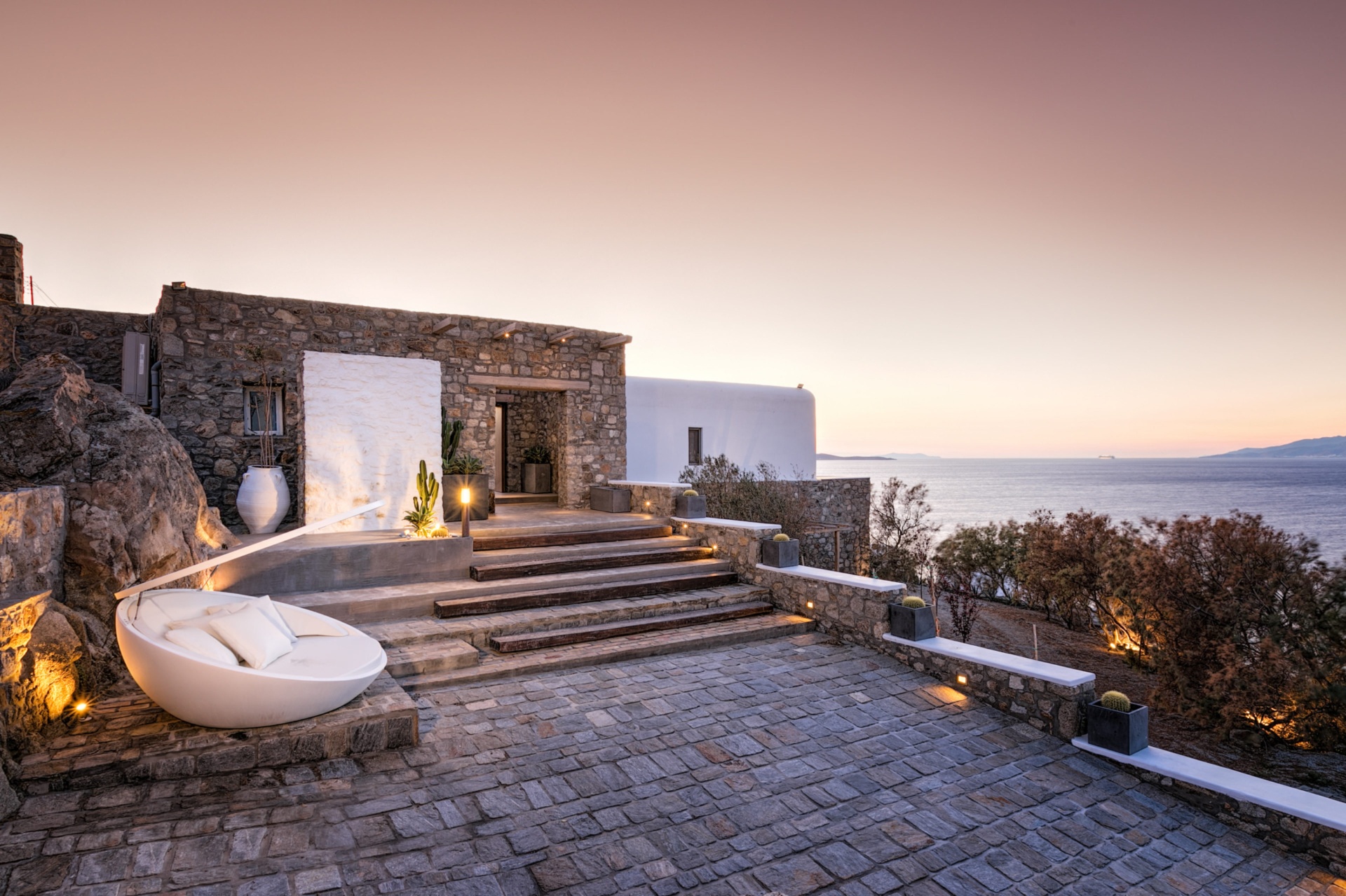 UltraLuxury Mykonos villa Tennis Court & SeaViews — photo 12