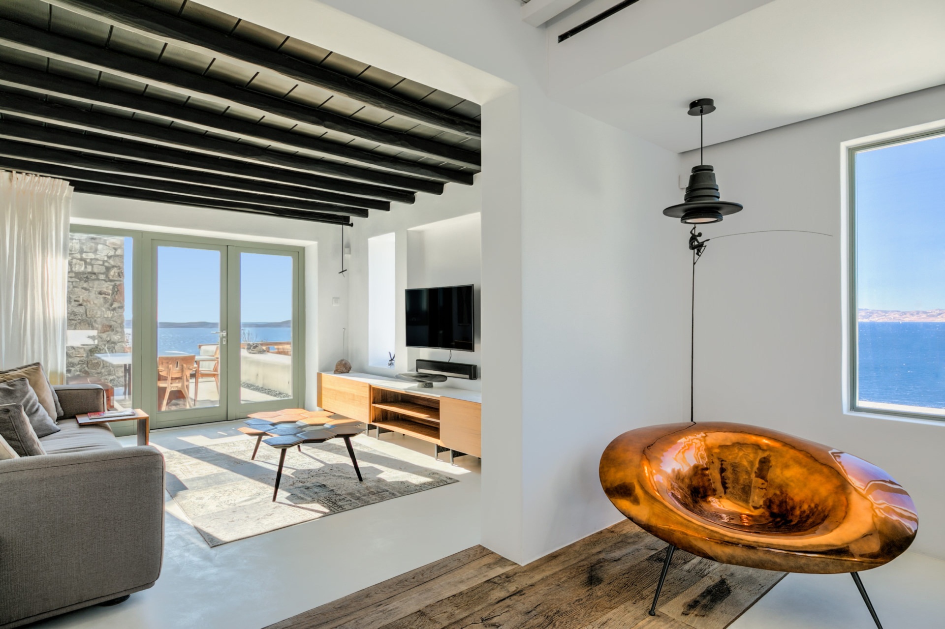 UltraLuxury Mykonos villa Tennis Court & SeaViews — photo 34