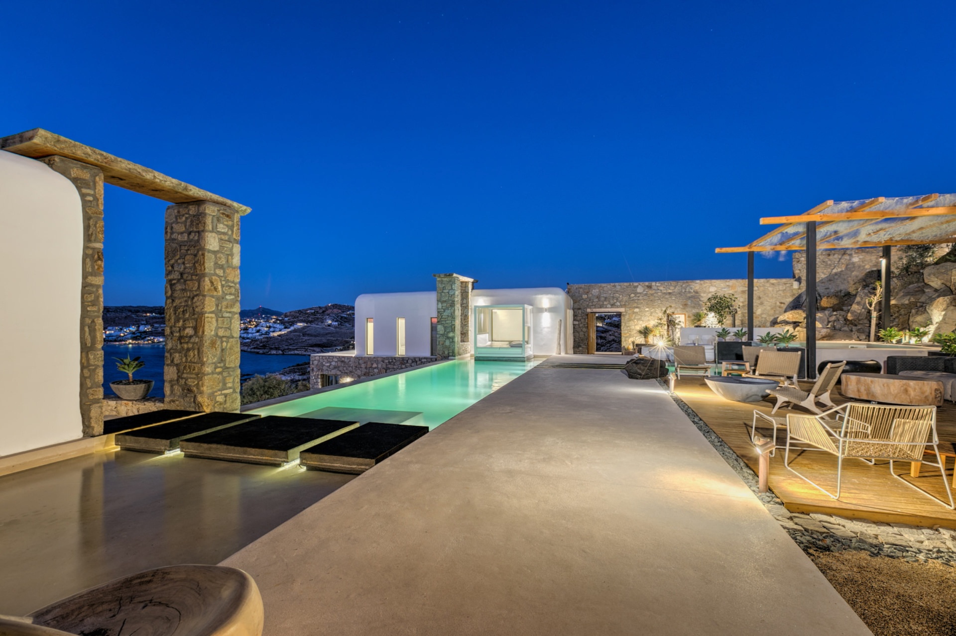 UltraLuxury Mykonos villa Tennis Court & SeaViews — photo 4