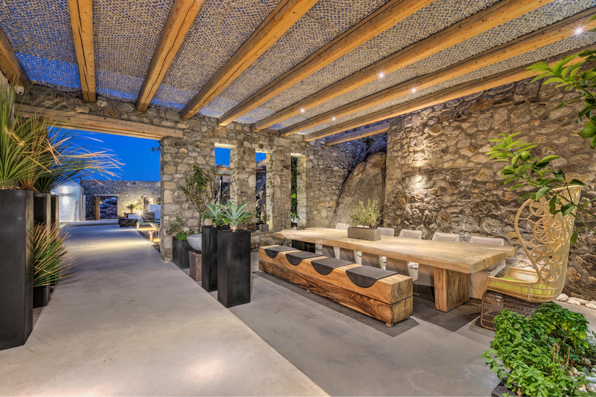 UltraLuxury Mykonos villa Tennis Court & SeaViews — photo 22